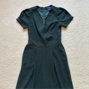 Heroïnes Paris evergreen plaid jumpsuit